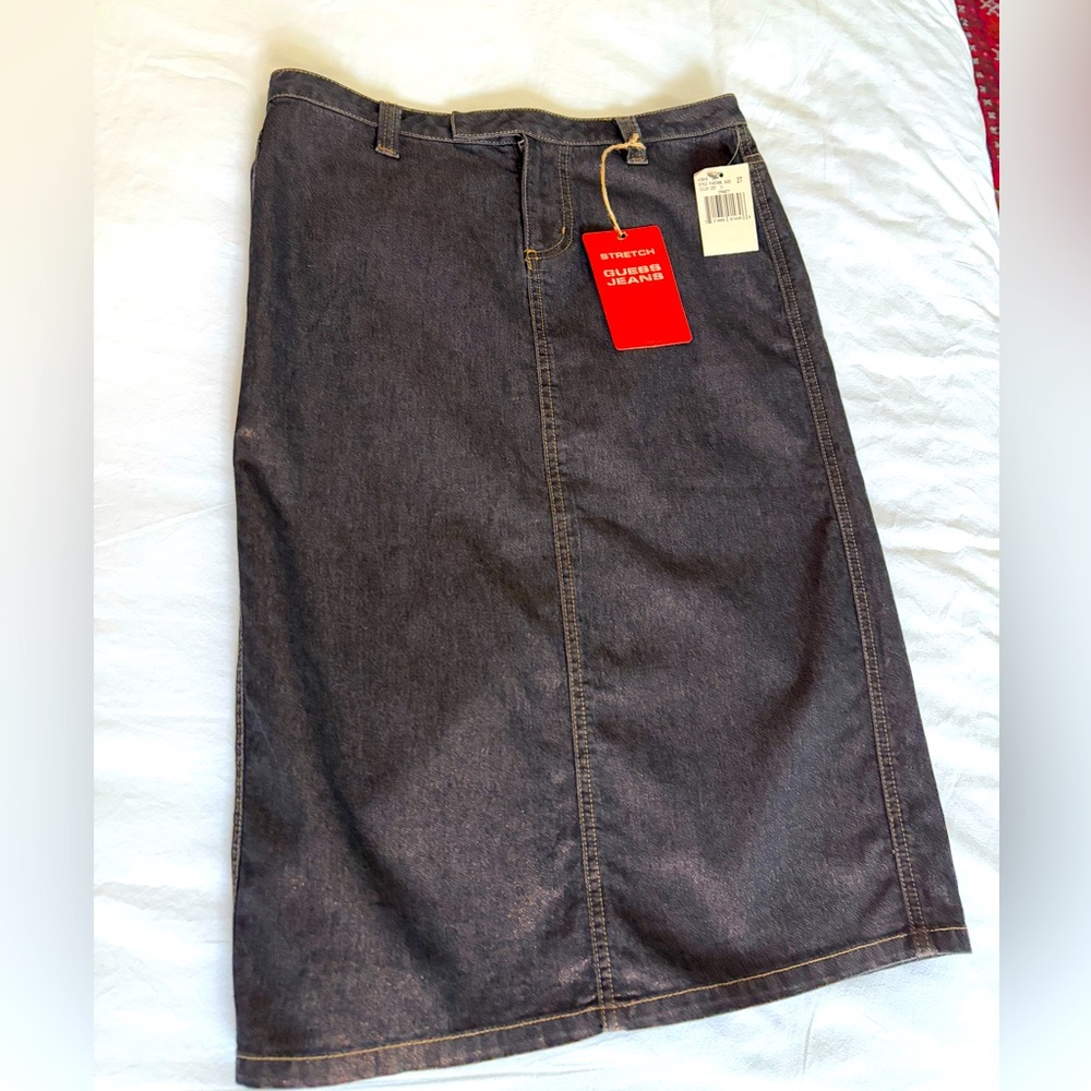 Guess shimmer Denim Skirt